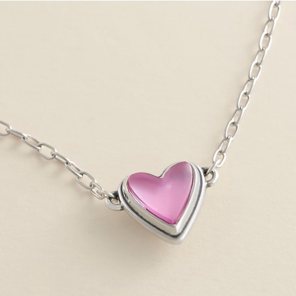 James Avery Sweetheart Gemstone Necklace Sterling Silver with